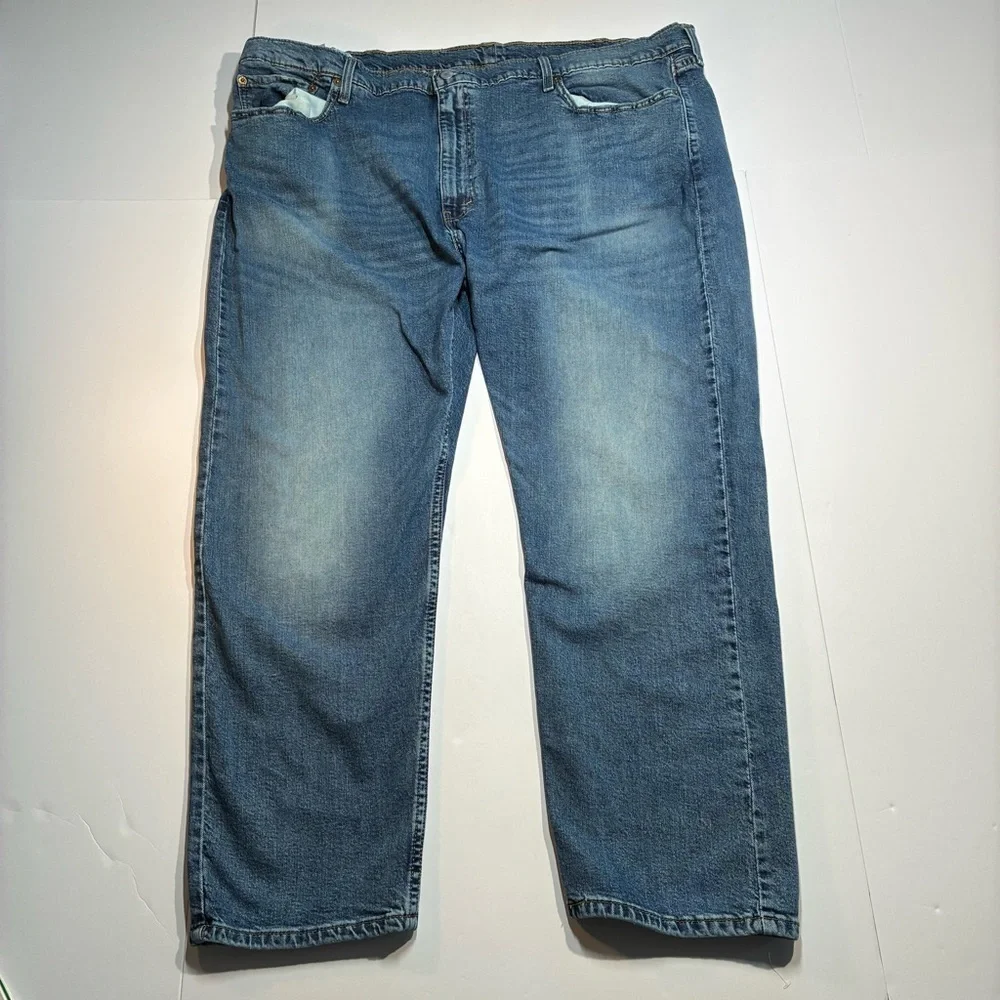 Levi's 502 Taper Jeans Men's Size 48x32 Blue Stretch Denim Big & Tall